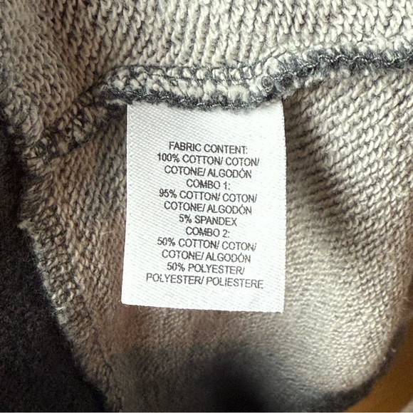 Derek Lam 10 Crosby Gray Cropped Frayed Sweatshirt Sz 2 - Picture 6 of 7